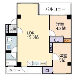 アルコラカーサ安富の物件間取画像